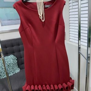 -Burgundy Donna Rocco Dress